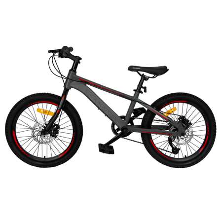 Детский двухколесный велосипед Maxiscoo Horizon 7 скоростей 20 серый матовый