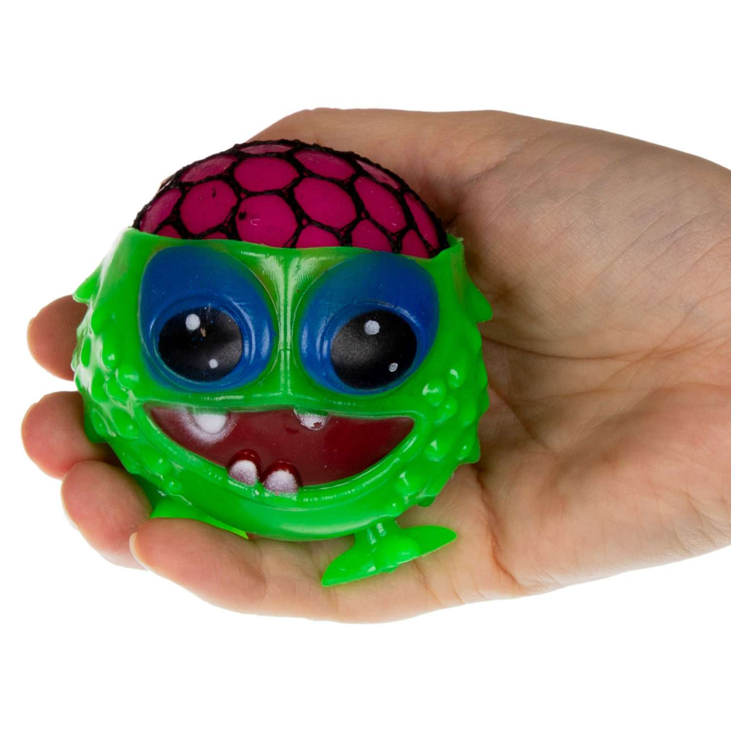 Антистресс игрушка для рук 1TOY Инопланетянин мялка жмякалка сквиш для детей взрослых зеленый - фото 3