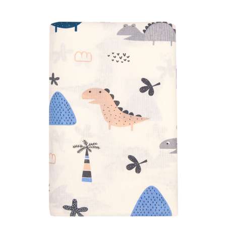 Пододеяльник AmaroBaby на молнии 147х112 см Little dino бежевый