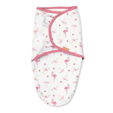 Конверт для новорожденных Summer Infant на липучке Swaddleme размер S/M 3шт розовый/сердечки/фламинго