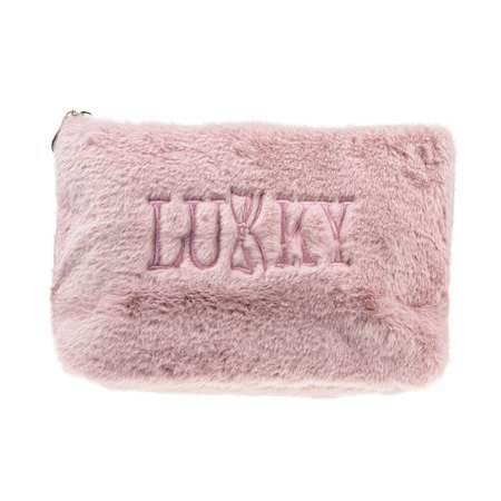 Пенал-косметичка Lukky с лого розовая