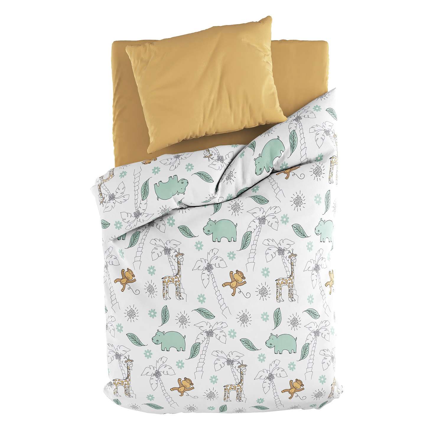 Комплект постельного белья Стрекоза Зоопарк ясельный на резинке 3 предмета  купить по цене 1584 ₽ в интернет-магазине Детский мир