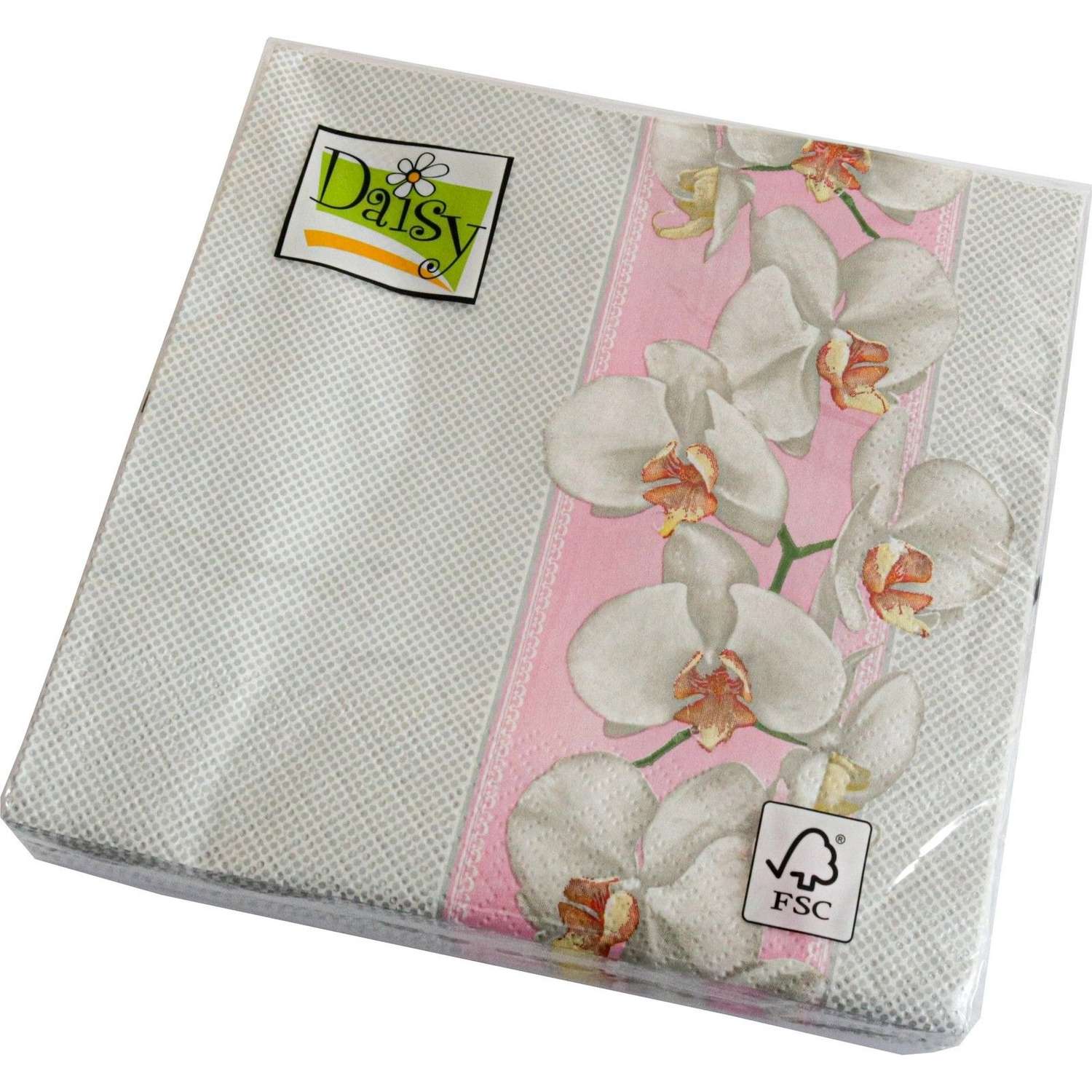 Салфетки POL-MAK Daisy Белые орхидеи - фото 1