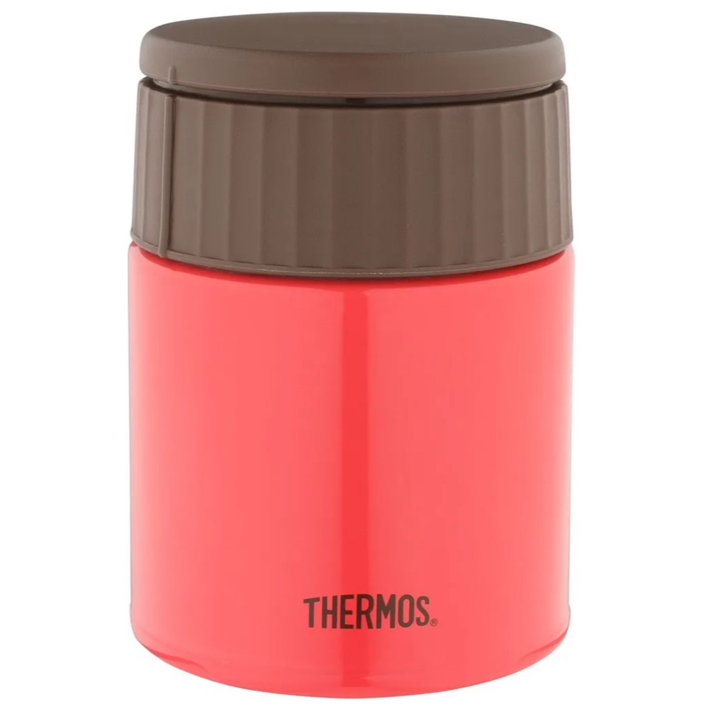 Термос для туризма THERMOS JBQ-400-PCH 0.4л. красный/коричневый (924681) - фото 1