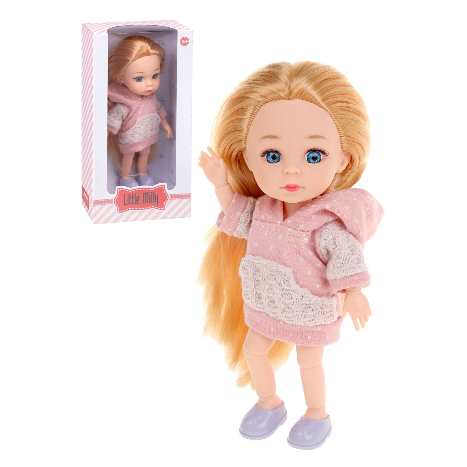 Кукла для девочки Наша Игрушка шарнирная 15 см 803595 - фото 1