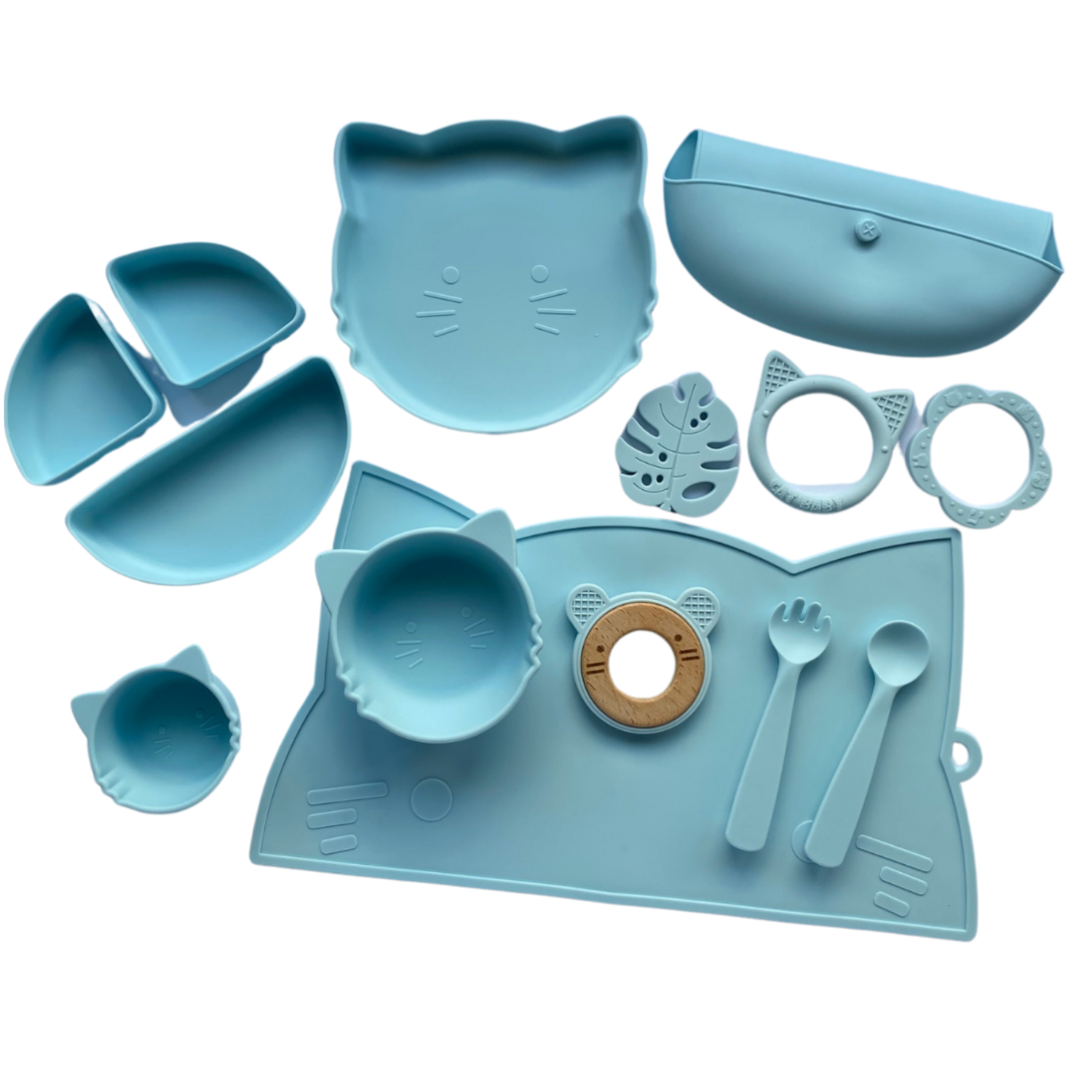 Набор детской посуды PlayKid голубой - фото 1