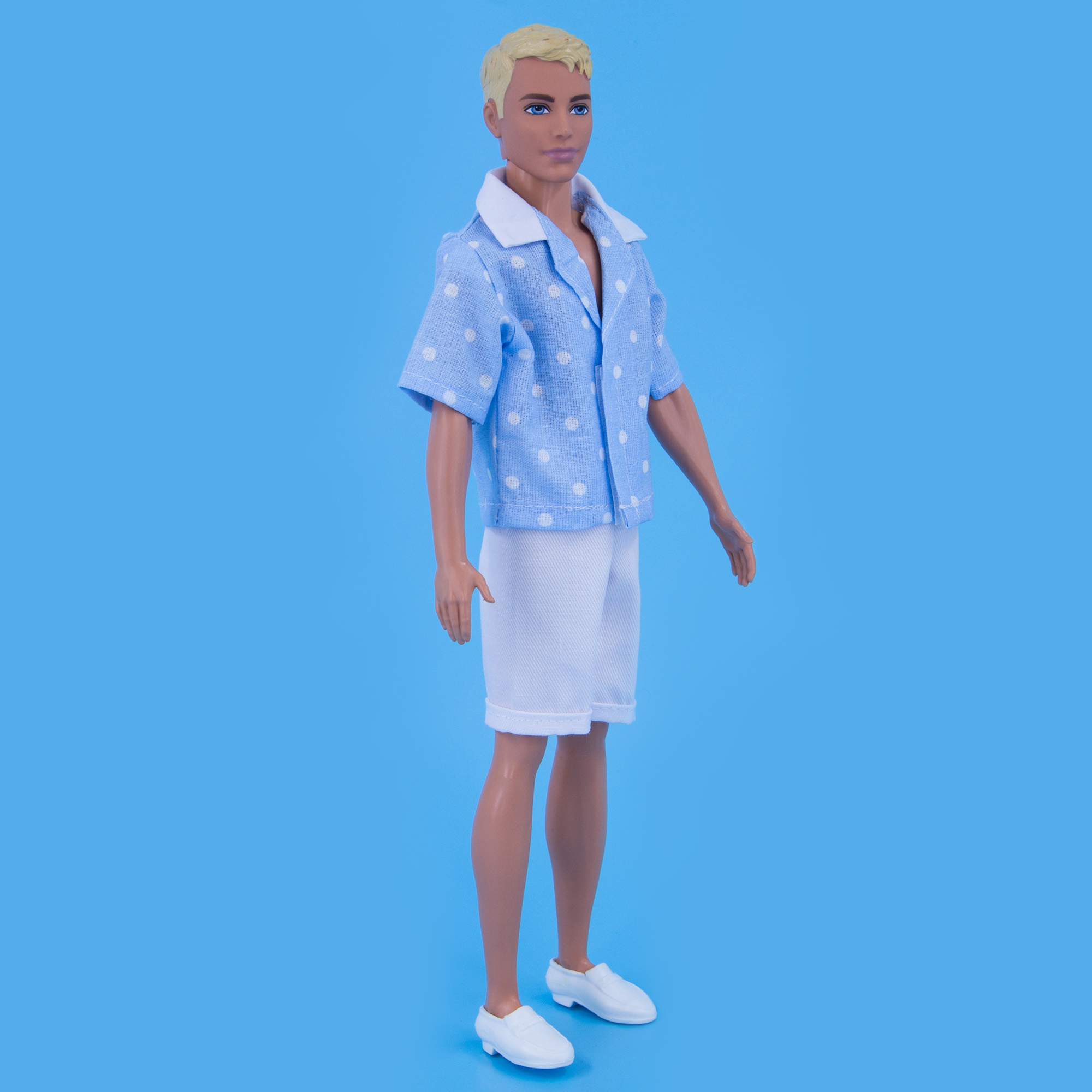 Набор летней одежды Модница для куклы 29-30 см голубой-белый 1417голубой-белый - фото 3