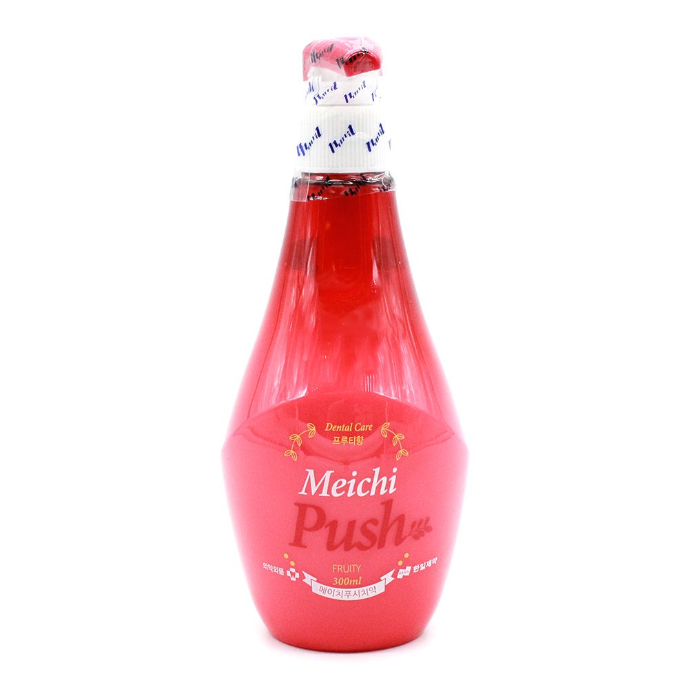 Зубная паста отбеливающая HANIL с дозатором со вкусом фруктов и мяты Meichi Push Fruity 300 мл - фото 1