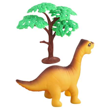 Игровой набор Mioshi Маленькие звери: Брахиозавр 11х9 см дерево