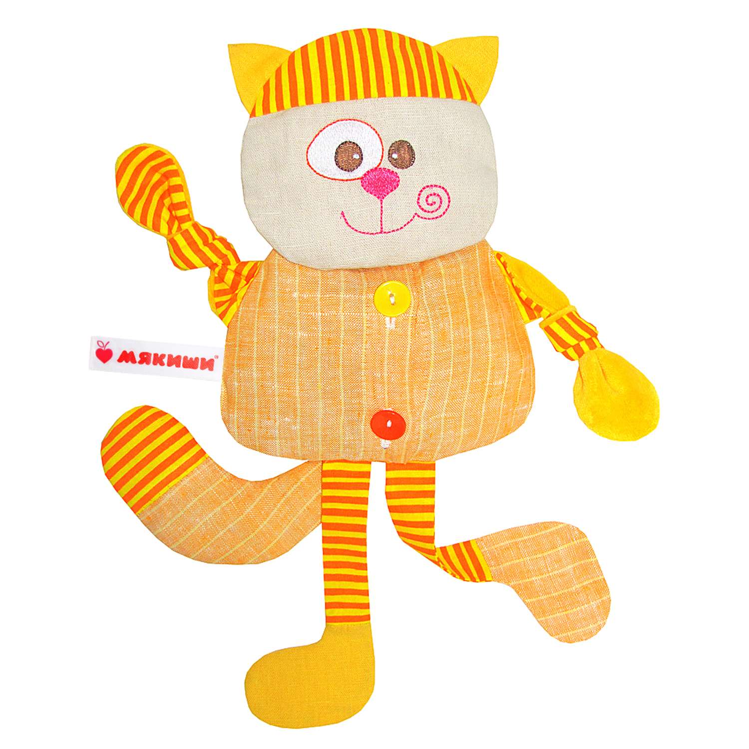 Игрушка-грелка Мякиши с вишневыми косточками Доктор Мякиш Кот - фото 1