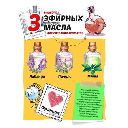 Набор для творчества ВИСМА Духи своими руками Путешествие по ароматам: Франция
