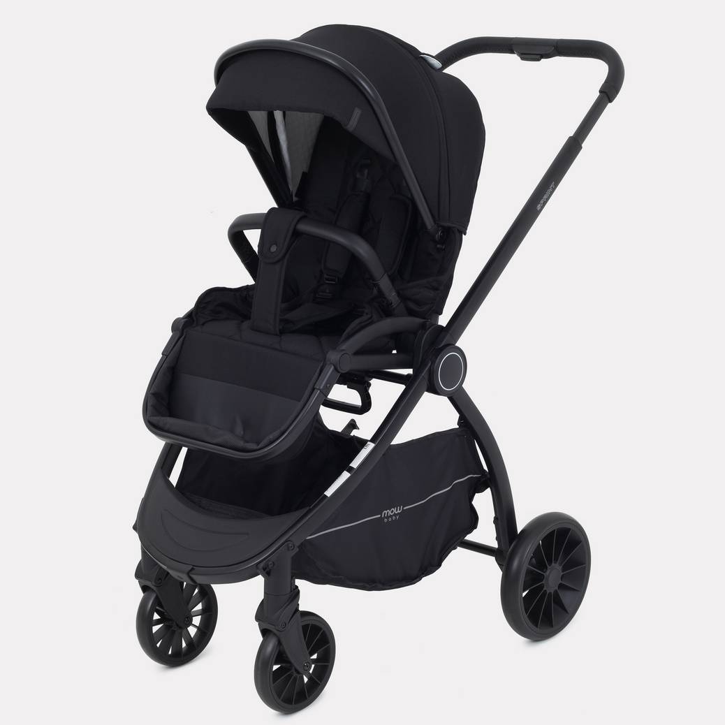 Коляска детская универсальная MOWbaby MOWBaby 2-в-1 SPRINT MB321 Black - фото 4