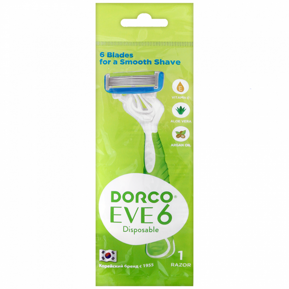 Одноразовый станок DORCO EVE 6 SHAI Vanilla 6 - фото 1