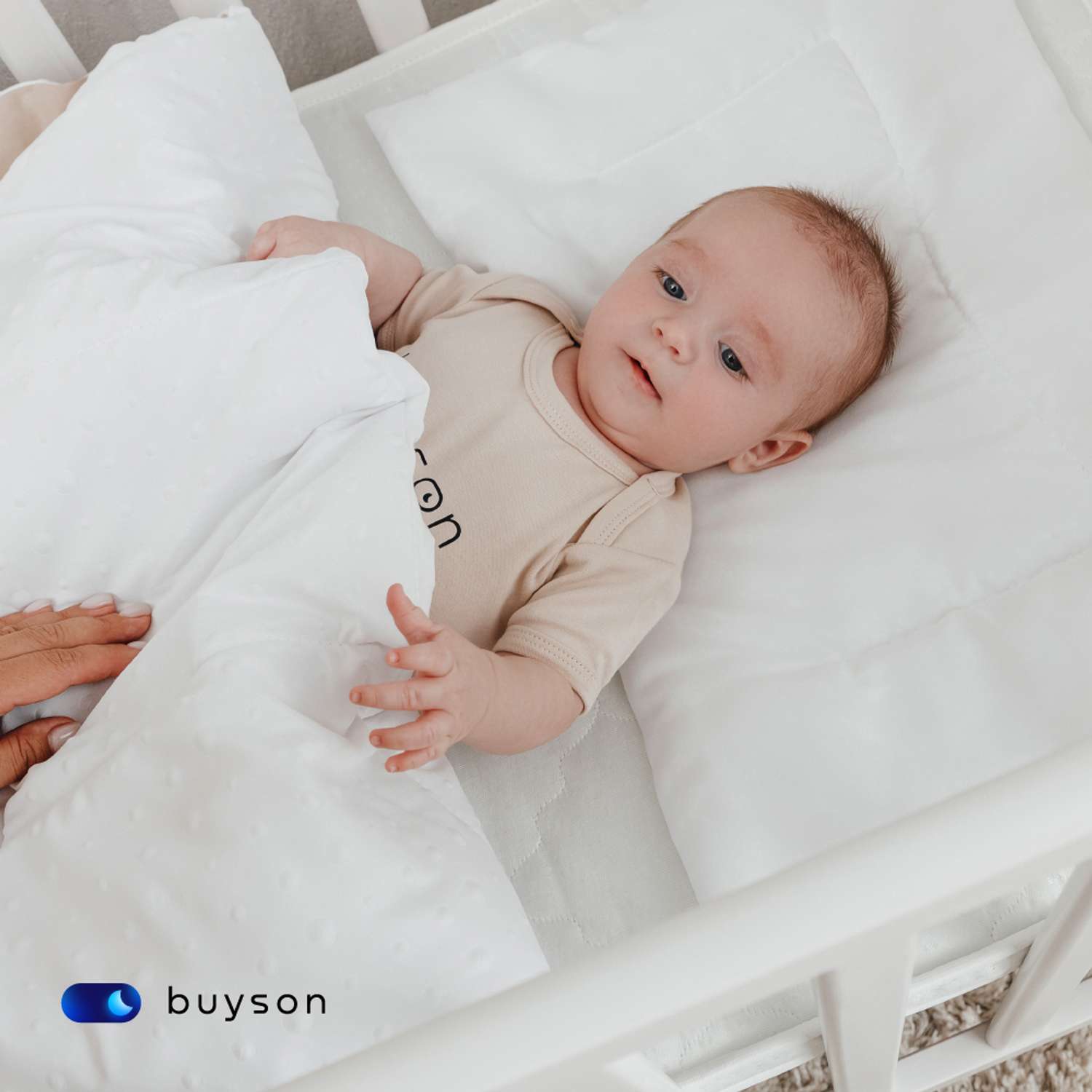 Анатомическая подушка buyson BuyMini для новорожденных от 0 до 3 лет 35х55 см высота 3 см - фото 6