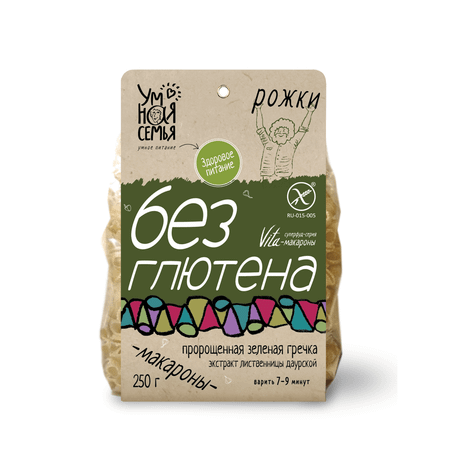 Макароны Умная мама Vita Рожки без глютена 250г