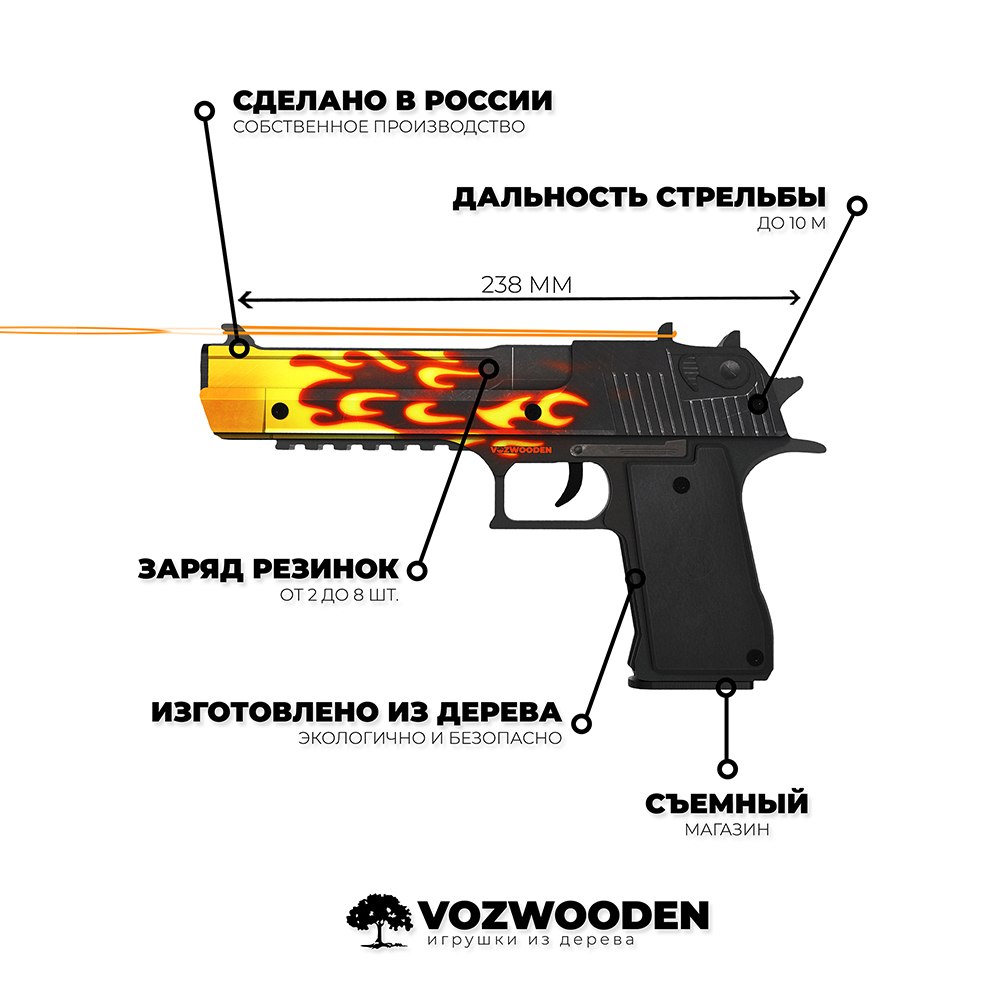 Пистолет VozWooden - фото 3