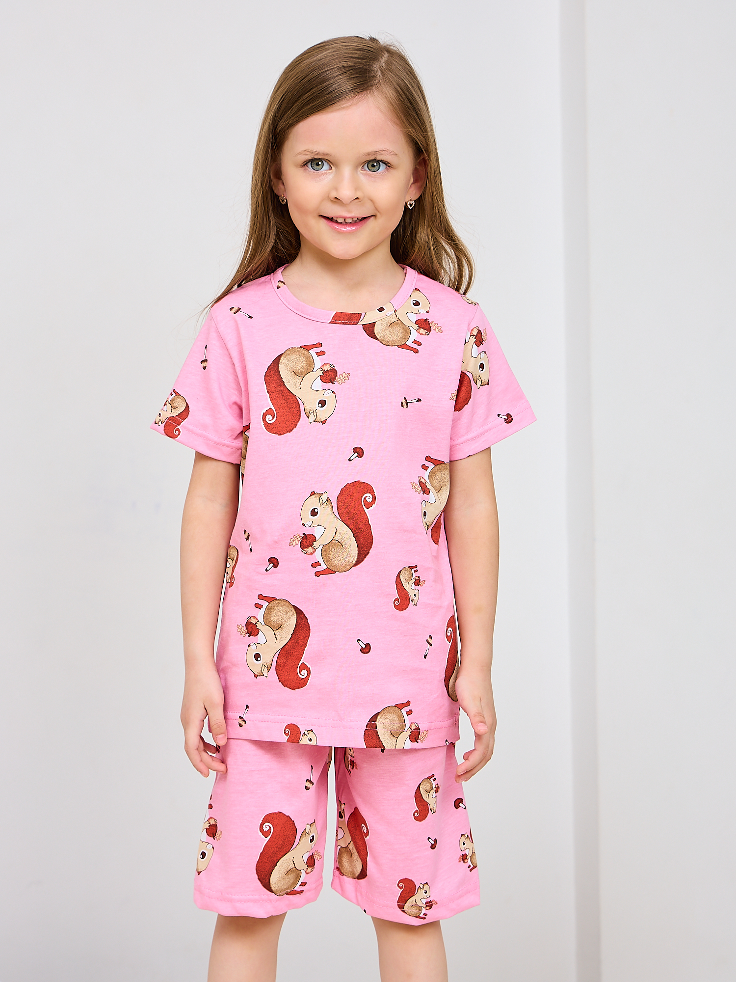 Футболка и шорты Mil Art kids 1902201547SUIT-SHORTS-LETO-PINK - фото 2