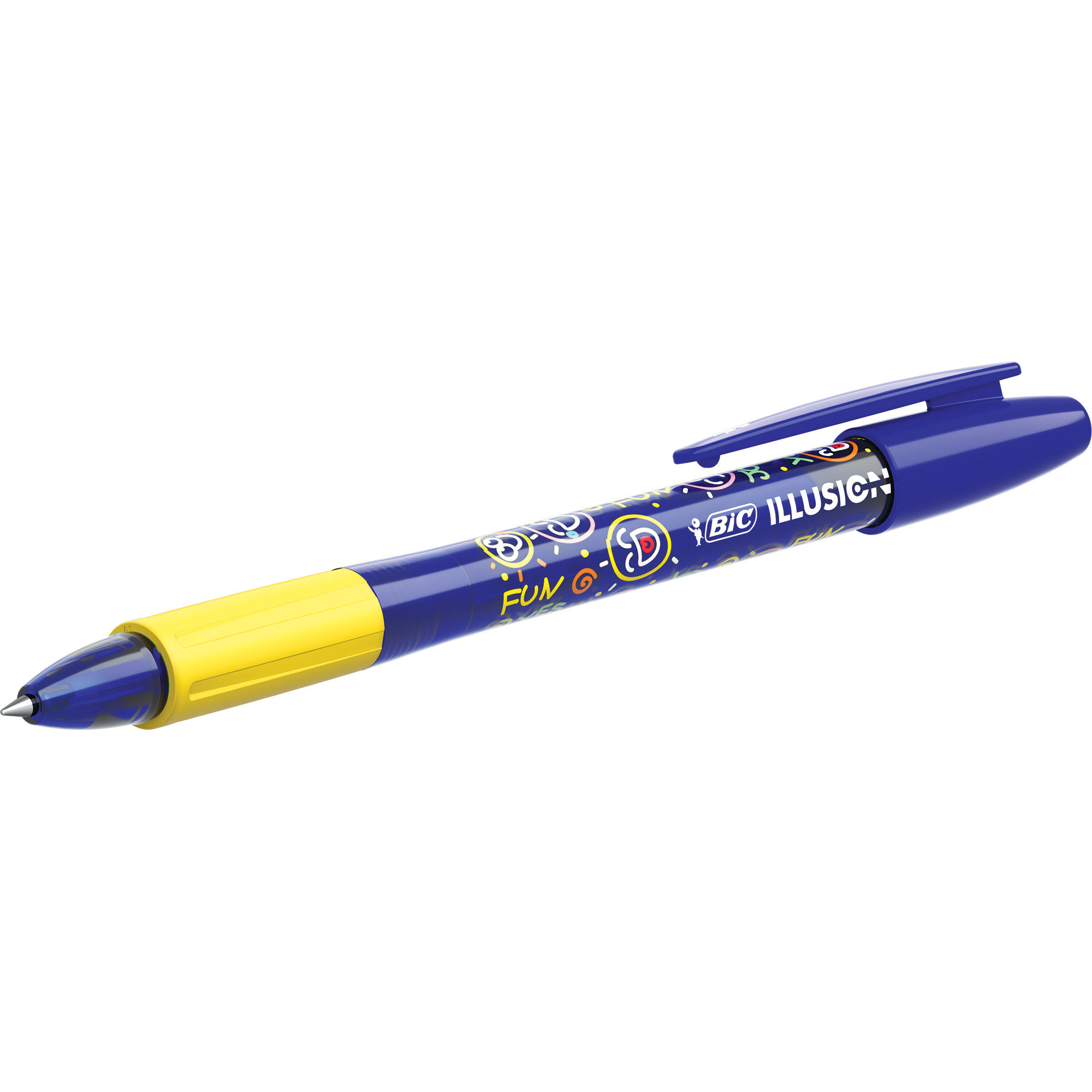Ручка гелевая стираемая Bic Illusion Синий цвет 516404 - фото 5
