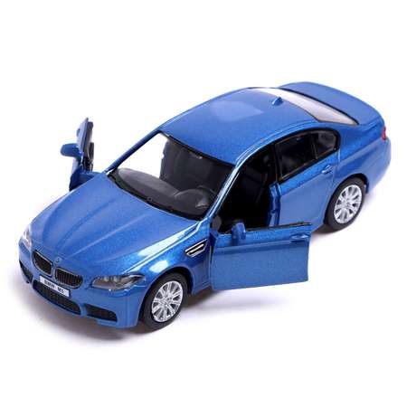 Машина Автоград металлическая BMW M5. 1:32. открываются двери. инерция. цвет синий