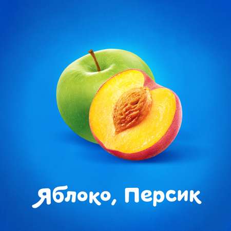 Сок Агуша яблоко-персик с мякотью 200мл с 5месяцев