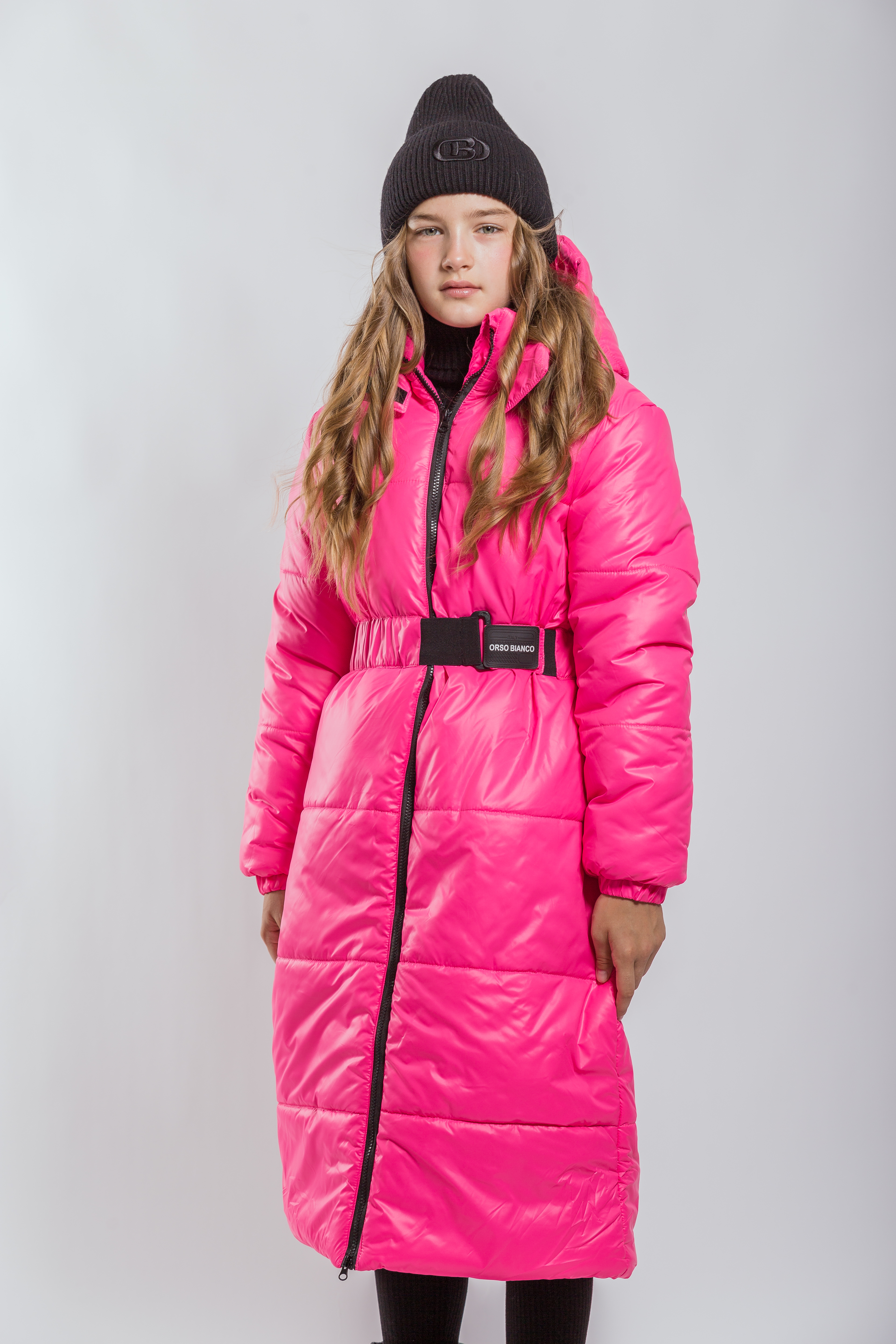 Пальто Orso Bianco OB40992-02_ярк.розовый - фото 3