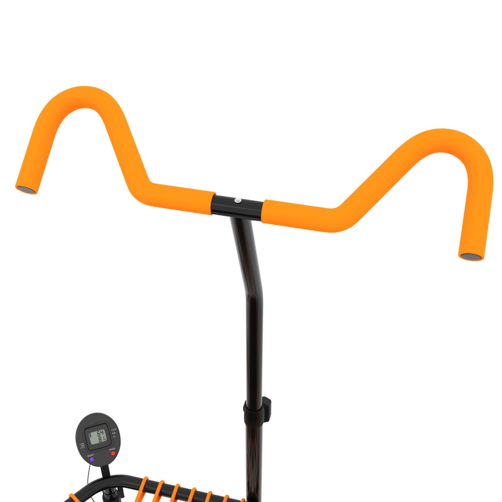 Батут Fitness Pro Orange UNIX line спортивный с ручкой диаметр 130 см до 130 кг счетчик прыжков - фото 5