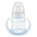 Бутылочка Nuk First Choice Baby Blue с ручками 150мл с 6месяцев 10743821