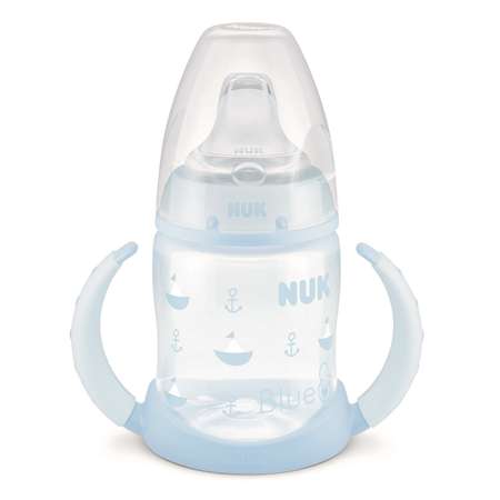 Бутылочка Nuk First Choice Baby Blue с ручками 150мл с 6месяцев 10743821