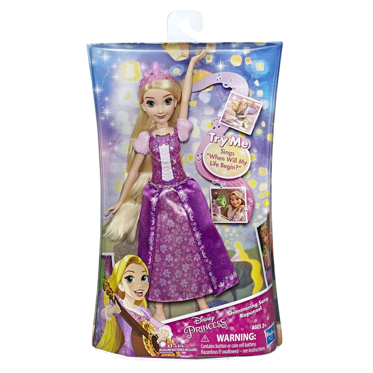 Кукла Disney Princess Hasbro Рапунцель поющая E3149EU4 E3046EU4 - фото 2