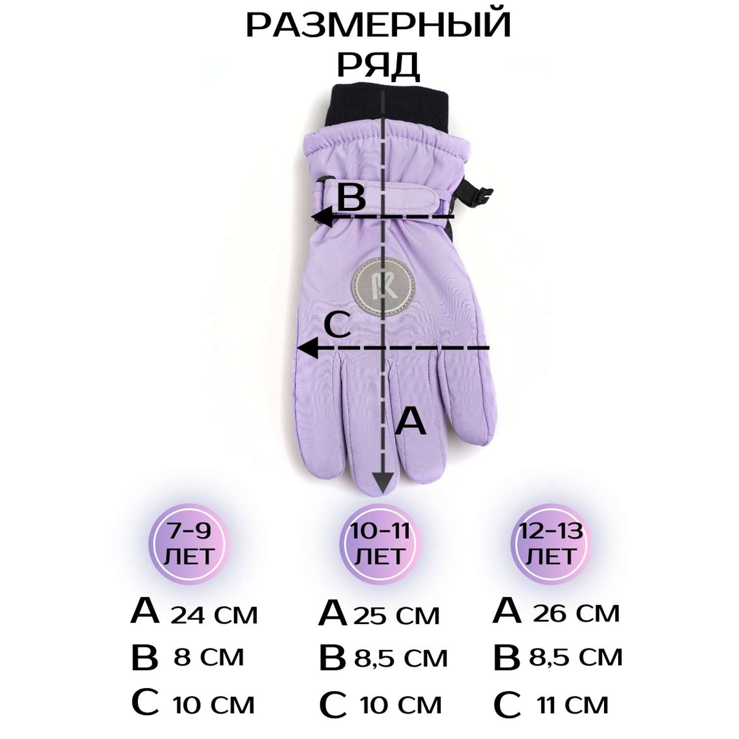 Перчатки Prikinder U-W_232647 Цвет: Сиреневый - фото 5