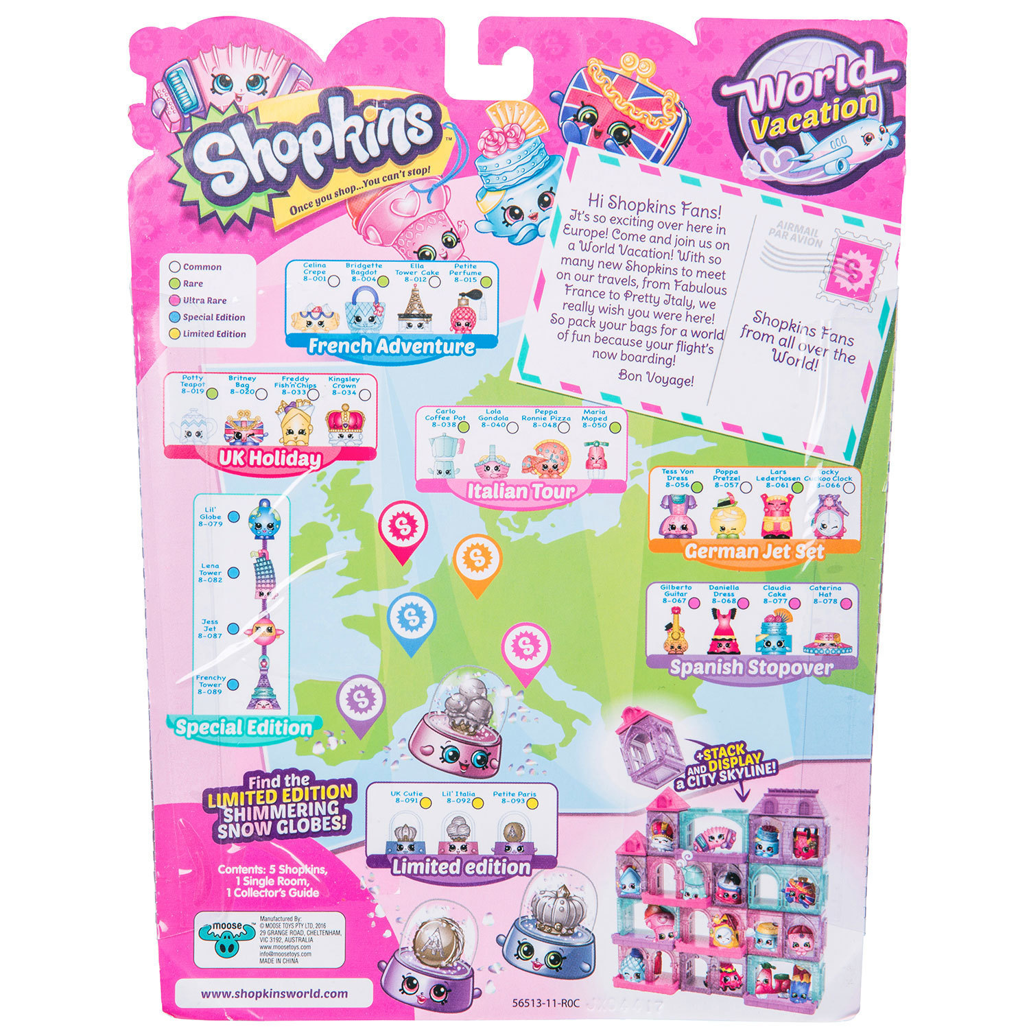 Набор фигурок Shopkins 5шт Европа в непрозрачной упаковке (Сюрприз) - фото 5