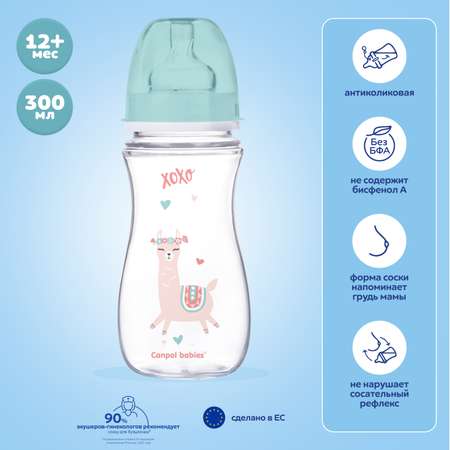 Бутылочка Canpol Babies Toys 300мл c 12месяцев Зеленая 35/222_gre