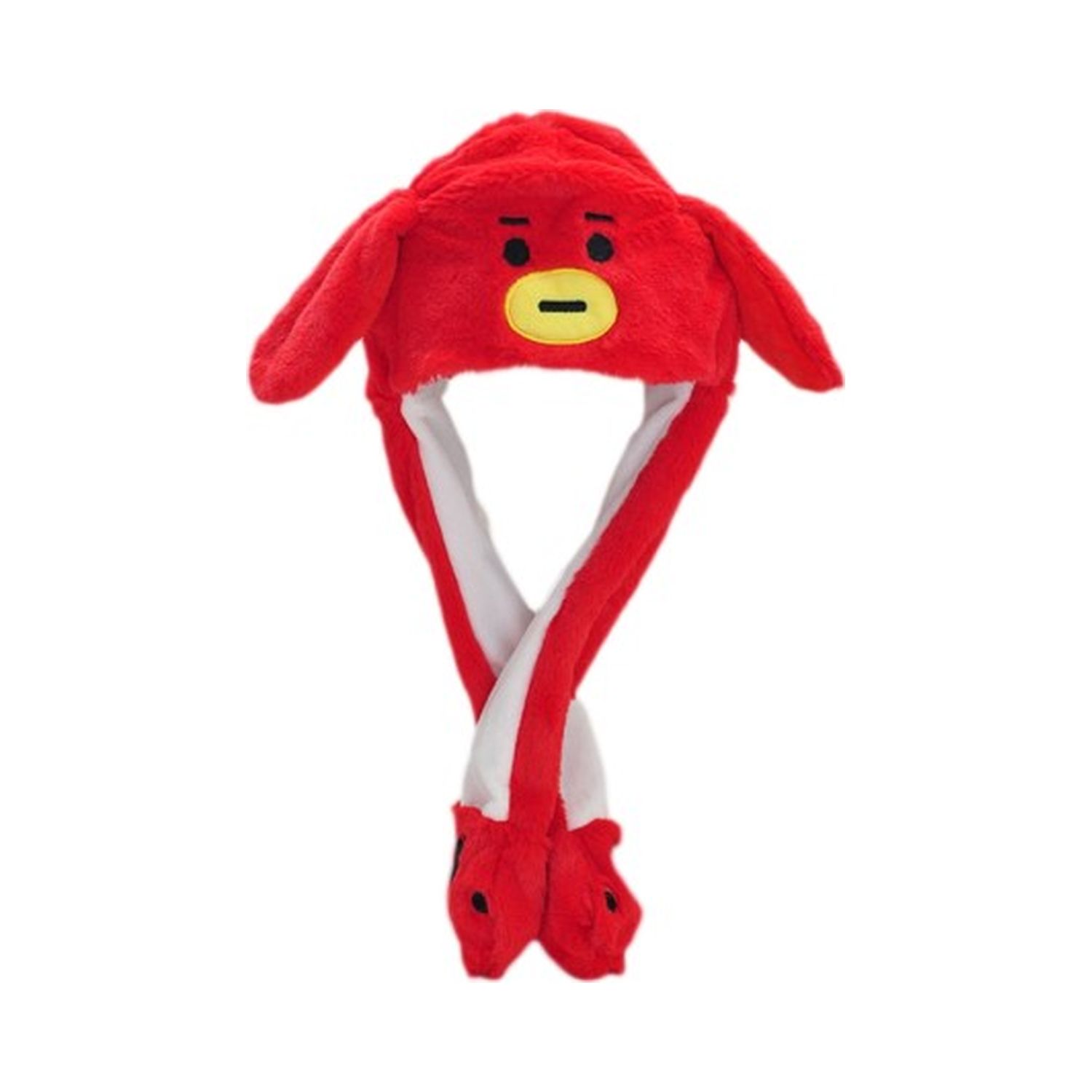 Шапка Uniglodis Светодиодная с подвижными ушками Angry Birds цвет красный - фото 1
