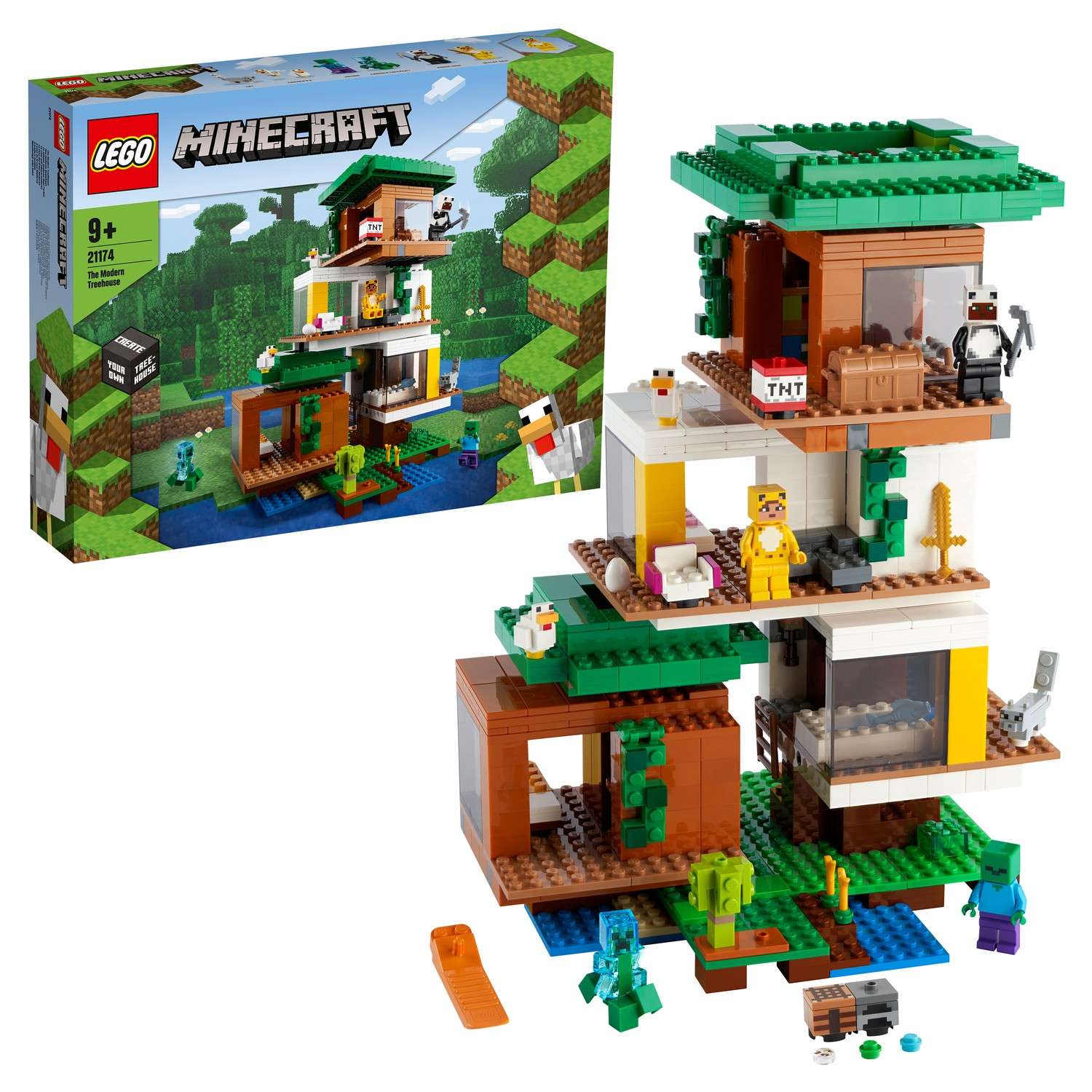 Конструктор LEGO Minecraft Современный домик на дереве 21174 - фото 1