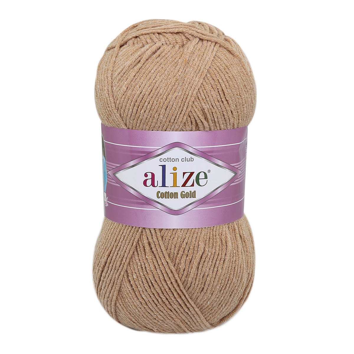 Пряжа Alize для теплой одежды пледов игрушек Cotton gold 100 гр 330 м 5 мотков 262 бежевый - фото 6