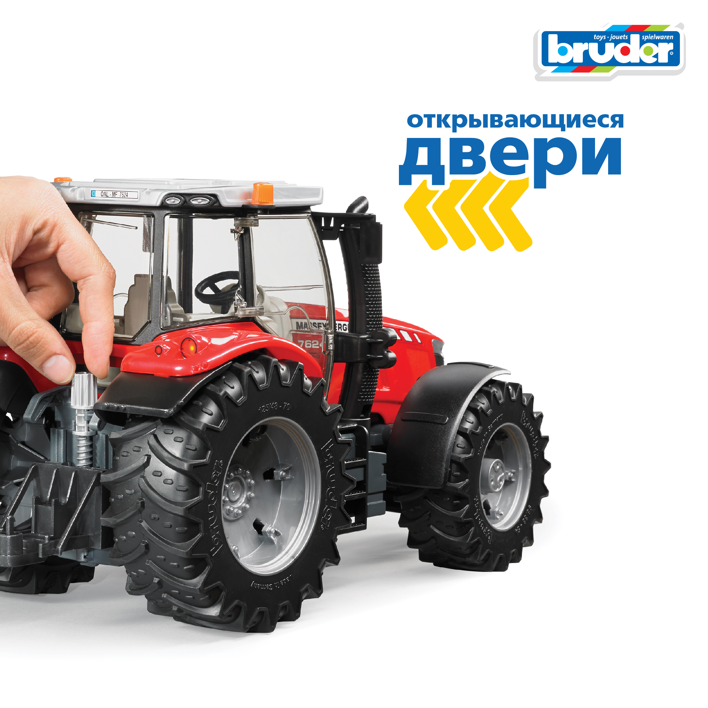 Трактор Bruder Massey Ferguson 1:16 03-046 - фото 3