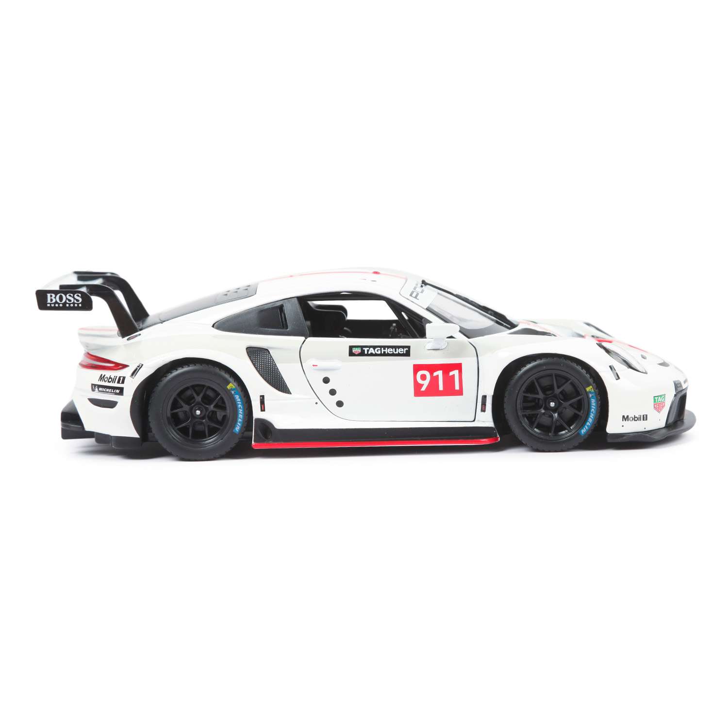 Машина BBurago 1:24 Porsche 911 RSR GT Белая 18-28013 18-28013 - фото 4