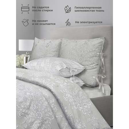 Комплект постельного белья Mona Liza 2спальный.ML Premium Chalet 2023 сатин бархатный серый