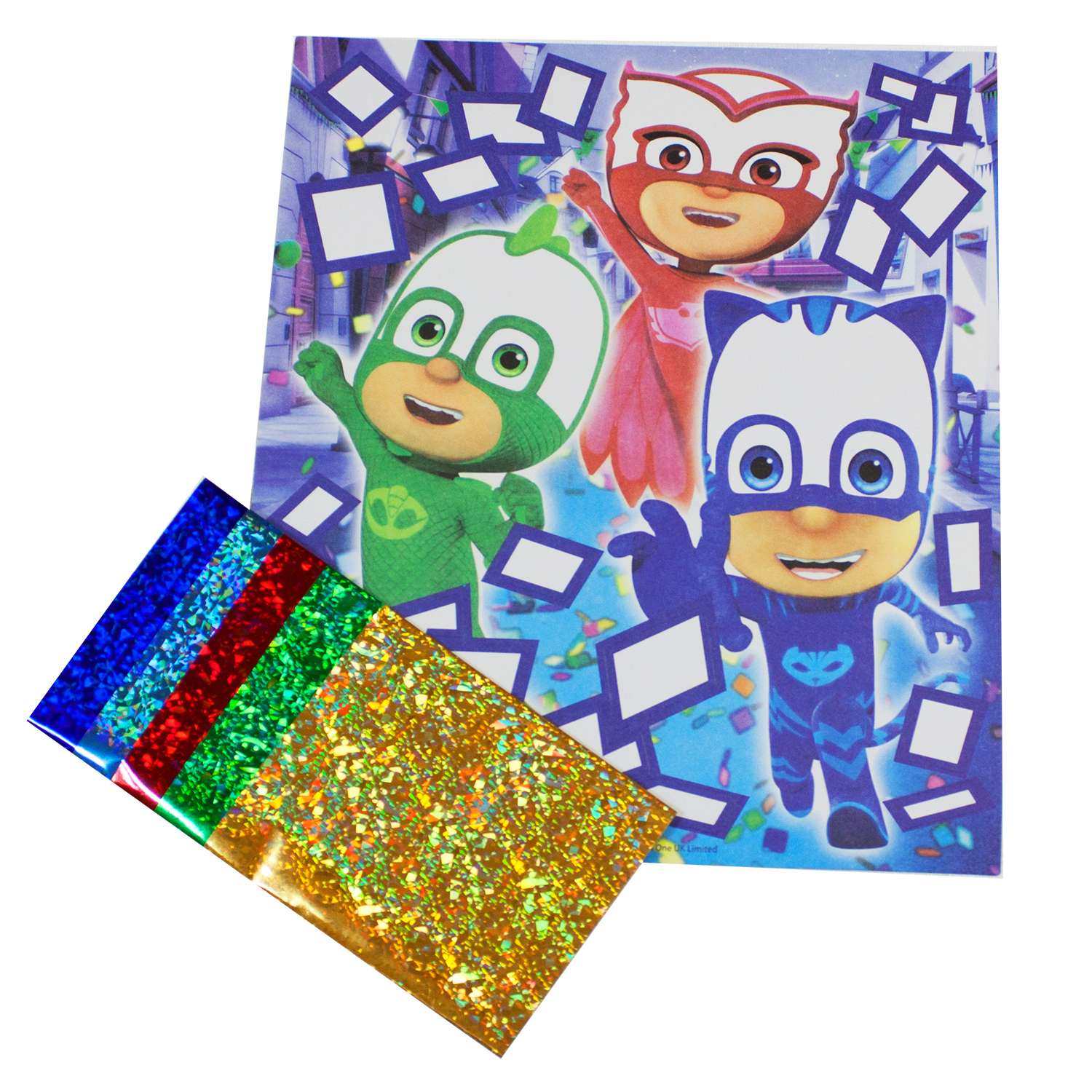 Аппликация из фольги PJ masks Дружная команда 17*20 см - фото 3