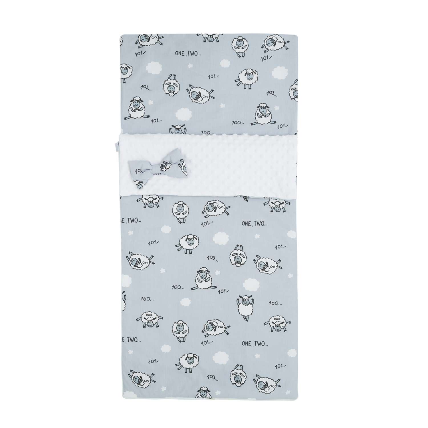 Одеяло-спальный мешок Amarobaby Mild Design Edition Засыпайка Серый - фото 1