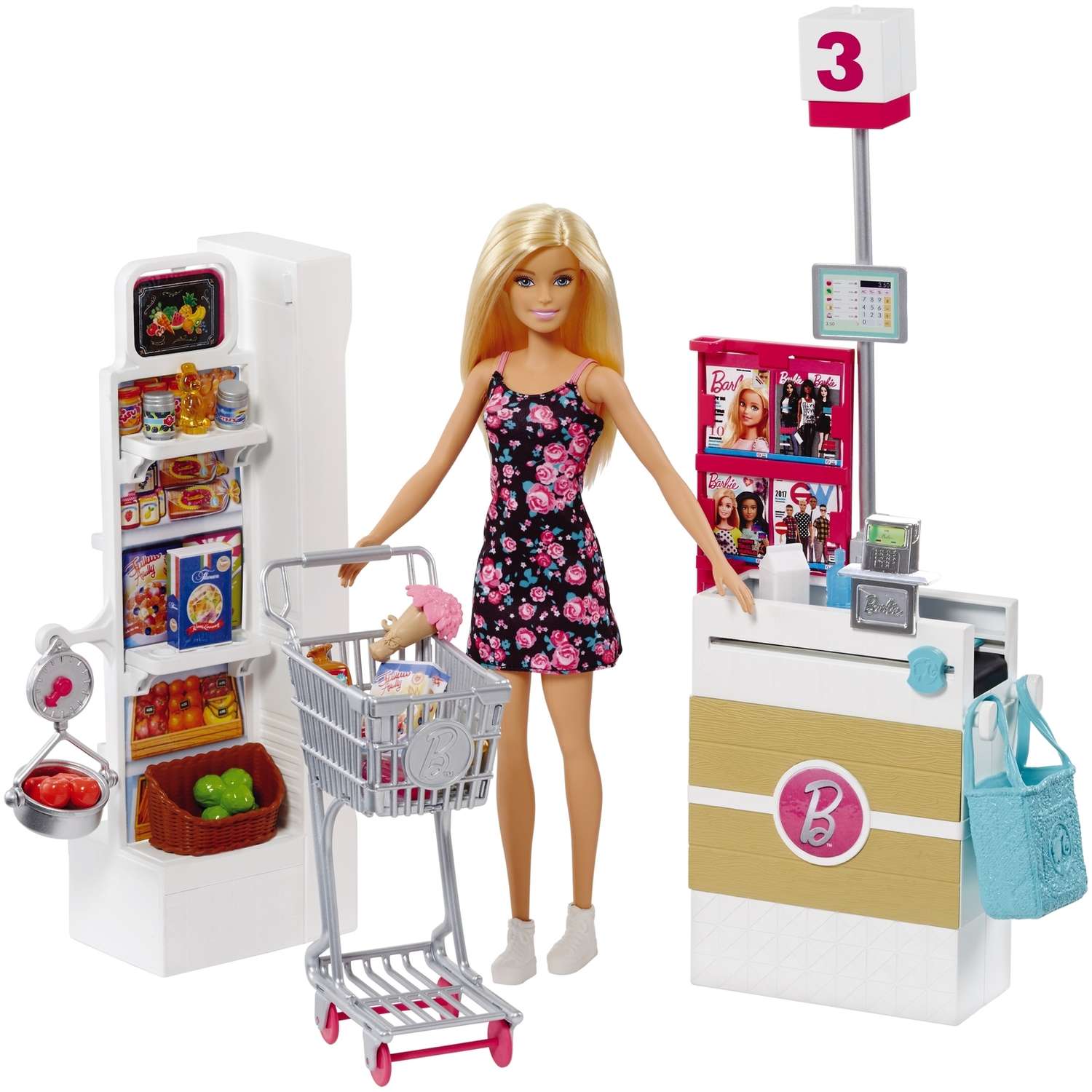 Набор игровой Barbie Супермаркет FRP01 FRP01 - фото 1