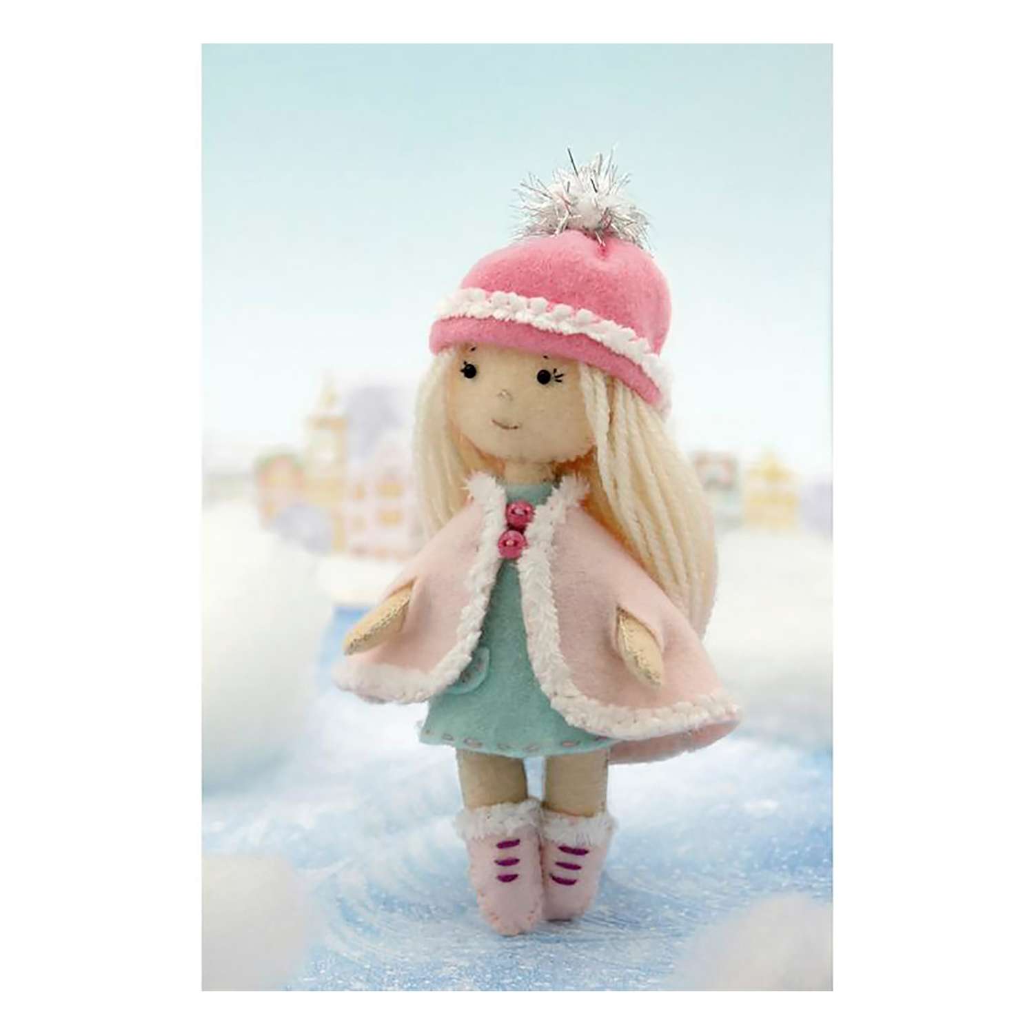 Набор для творчества Кукла Перловка изготовление куклы из фетра Малышка Люси 15 см - фото 1