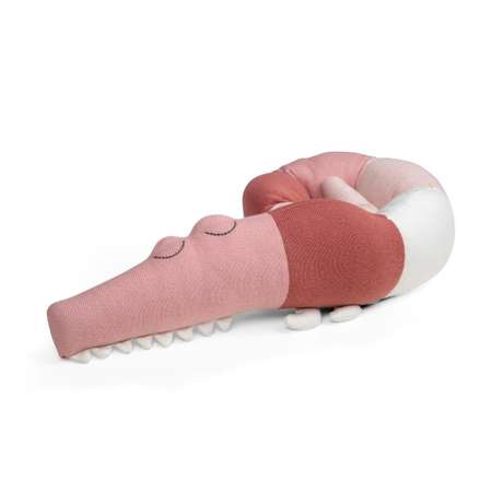 Игрушка-подушка Sebra Крокодил розовый мини