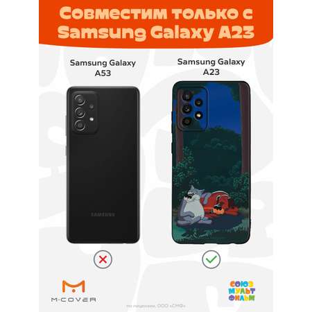 Силиконовый чехол Mcover для смартфона Samsung A23 Союзмультфильм Дружеская помощь