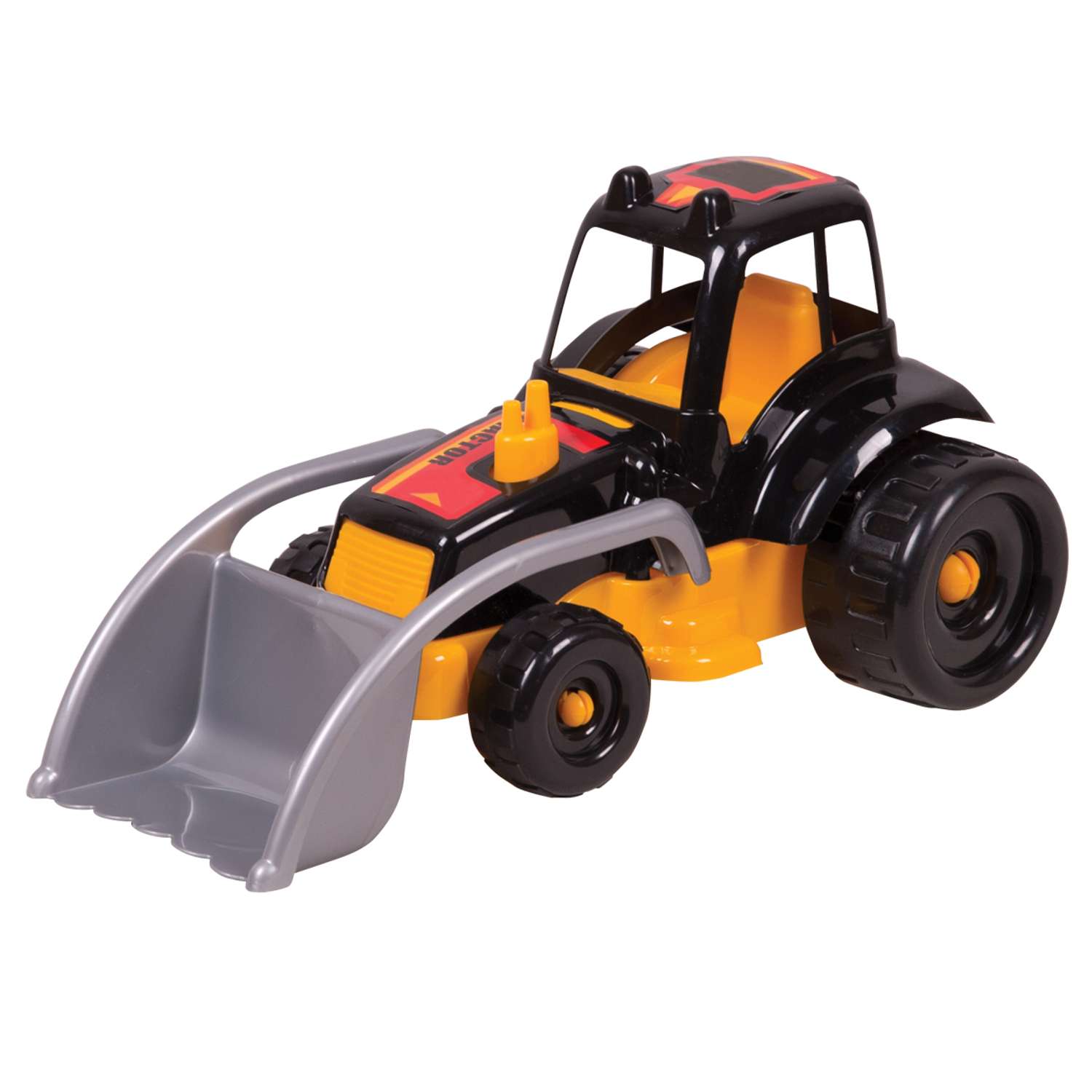 Трактор игрушечный Zarrin Toys Farm 2 с грейдером желтый H2/желтый-черный - фото 1