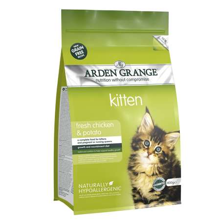 Корм сухой для котят Arden Grange 400г Kitten беззерновой с курицей и картофелем