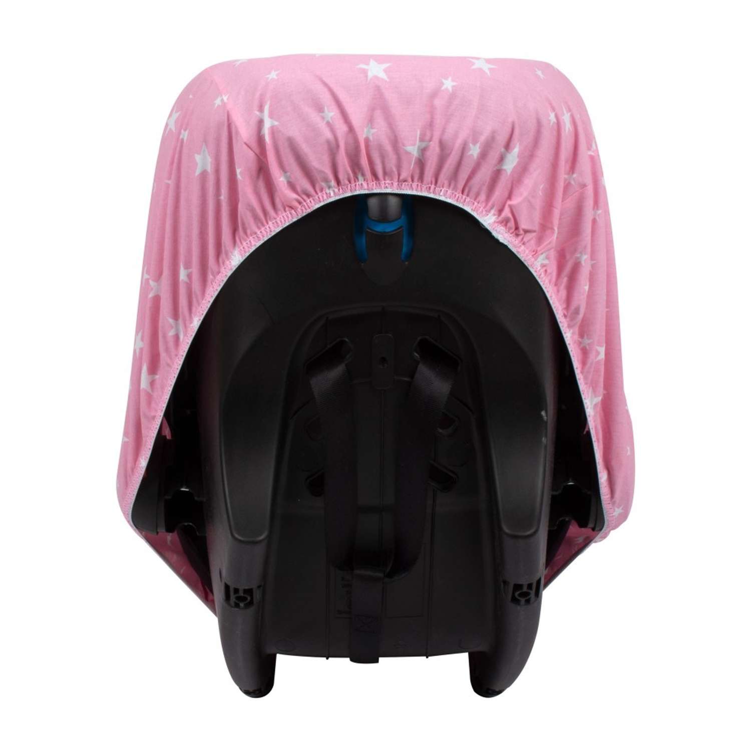 Чехол SEVIBEBE для детской автолюльки-переноски розовый звезды - фото 5