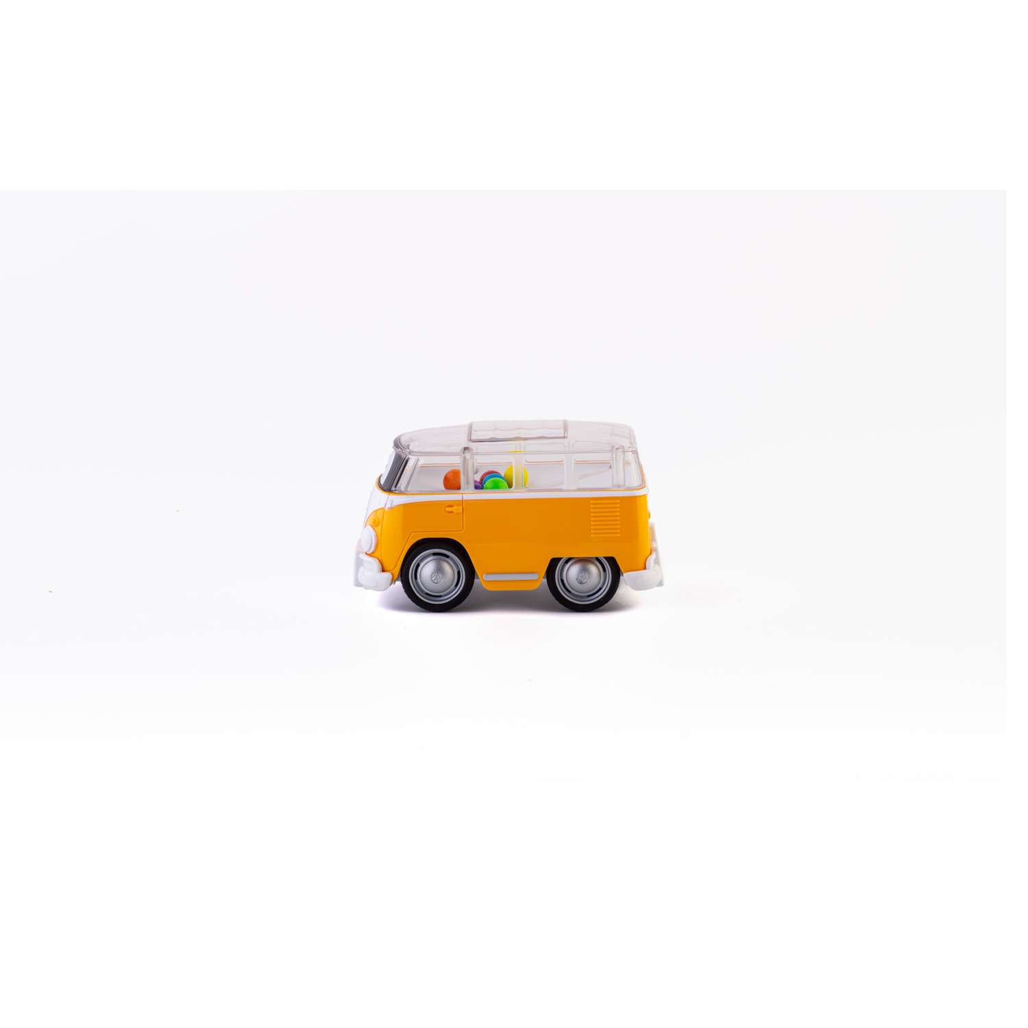 Машинка погремушка Bburago Junior Volkswagen Poppin Bus - фото 4