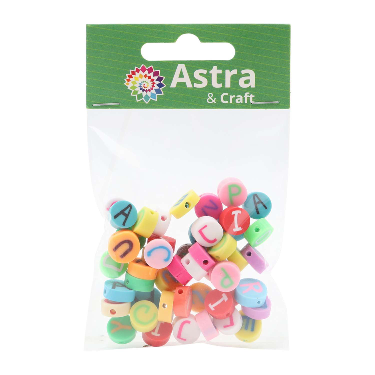 Бусины Astra&Craft из полимерной глины английский алфавит 10 мм 20 г - фото 4