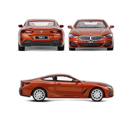 Автомобиль АВТОпанорама BMW M850i Coupe 1:35 оранжевый